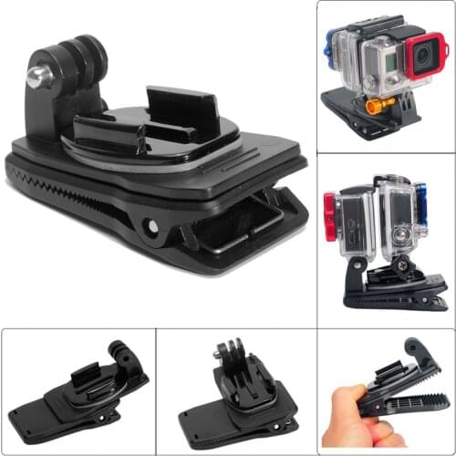 360 Degree Rotary Hat Belt Backpack Clip Clamp Mount For Gopro Hero 7 6 5 4 SJCAM SJ4000 SJ5000 Action Camera Accessories