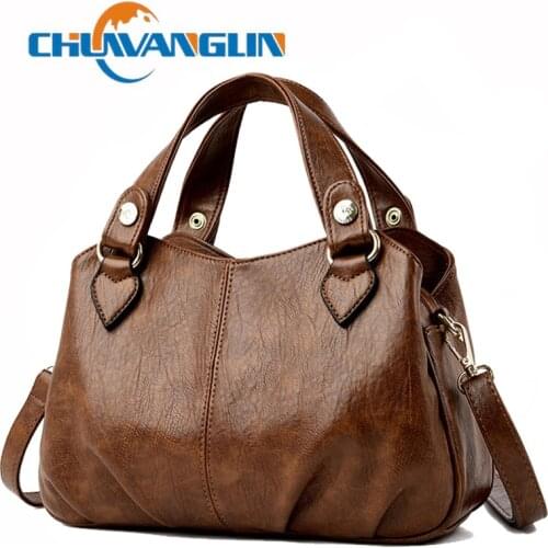 Chuwanglin Large Capacity Ladies Hand Bags Luxury Soft Leather Handbags High Quality Women Bags Designer Shoulder Bag 3011437