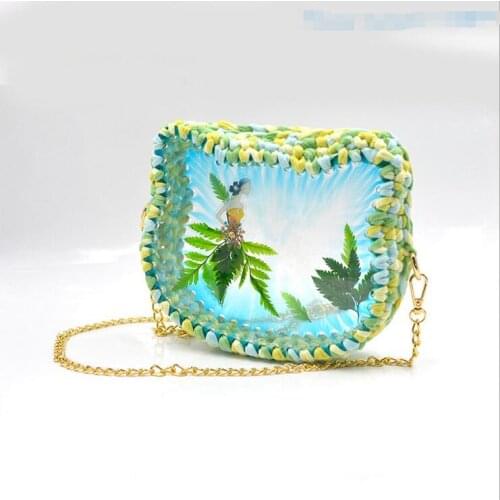 2019 New Transparent Silicone Mould Dried Flower Resin Decorative Craft DIY Woven bag Mold epoxy resin molds for jewelry