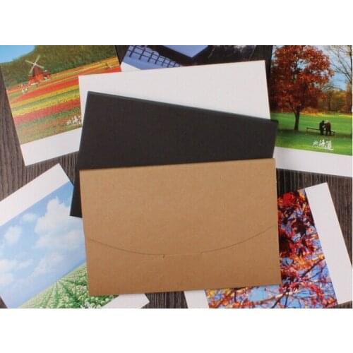 50PCS/lot Vintage Blank Kraft Paper DIY Multifunction postcard box Package paper students' gift office school Stationery supply