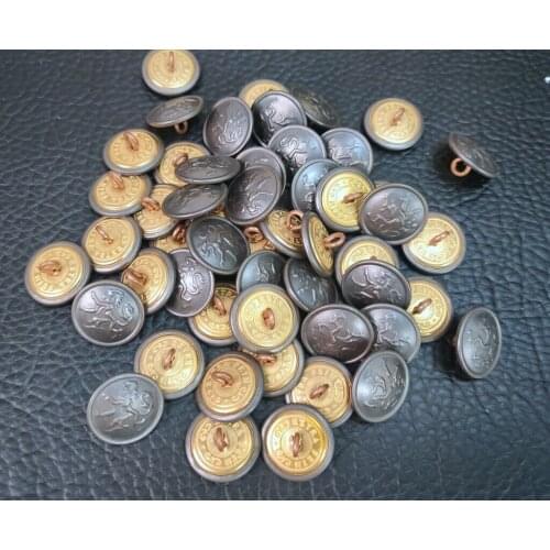 50PCS WWII WW2 GERMAN MILITARY TUNIC FELDBLUSE THE LION BUTTON BUTTONS 21MM