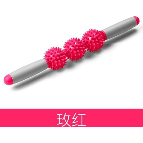 7 Color 3 Rounds Gym Muscle Massage Roller Yoga Stick Relax Tool Muscle Roller Sticks with Point Spiky Ball For Yoga