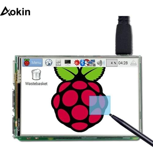 Aokin For Raspberry Pi 3/2 Touch Screen Display 3.5inch LCD Display For Raspberry 3 Model B/b+ With Touch Pen