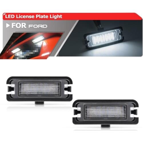 Fits For Ford Mustang 2015 2016 2017 2018 2019 Xenon White Led Rear Number License Plate Lights Lamp CAN-bus