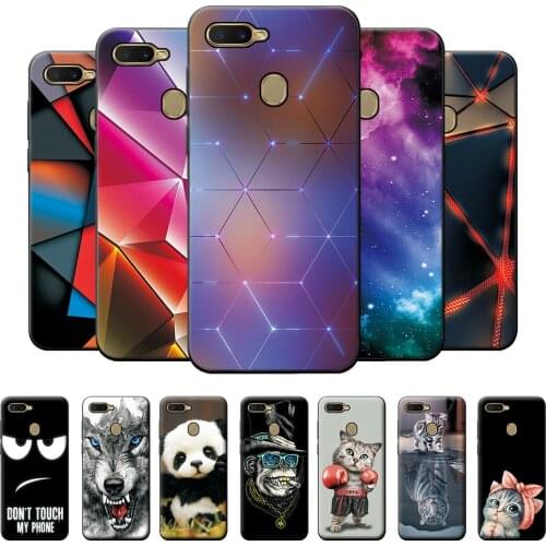 For OPPO A12 Case Geometric Style Bumper on A12 a12 TPU Cool Fashion Back Cover For OPPO A12 Silicone Soft Phone Case OPPO A12