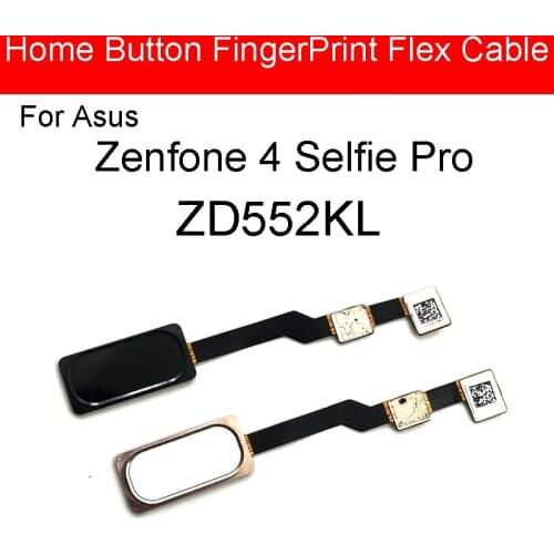 Home Button Fingerprint Flex Cable For ASUS Zenfone 4 Selfie Pro ZD552KL Menu Touch ID Sensor Flex Ribbon Replacement Parts