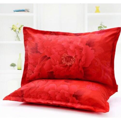 Multiple colors to choose 2 Piece 48cm * 74cm Beauty Floral Printed New Pillowcase Pillow Case Cover For Bedroom Use