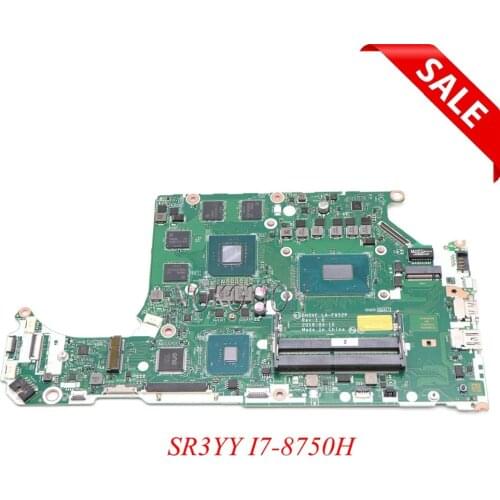 NOKOTION DH5VF LA-F952P Main board for acer AN515-52 AN515 laptop motherboard HD630+GTX 1050 Ti SR3YY I7-8750H CPU full tested