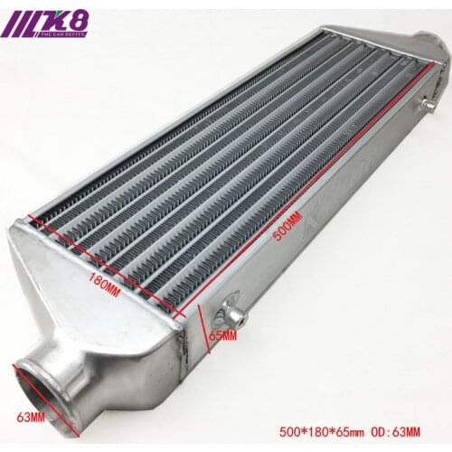 Front Mount intercooler 510*180*65mm Universal Turbo Intercooler bar&plate OD=63mm RODIN