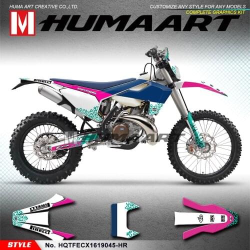 HUMAART Personalized Stickers Vinyl Wrap Kit for TE FE TX FX FS TC FC 125 150 250 300 350 450 501 2016 2017 2018 2019