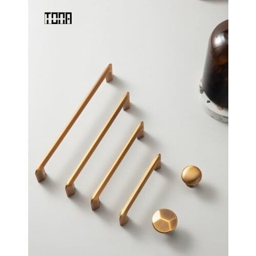 Retro Brass Cabinet Handle Drawer Pulls Vintage Drawer Knobs Cupboard Handles Dresser Pulls Handles for Furniture Hardware