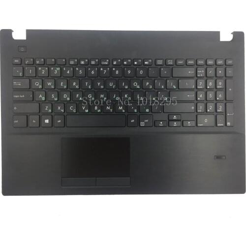 Russian laptop Keyboard For ASUS PU500 PU500C PU500CA PU551 PU551JA Palmrest upper Cover with Fingerprint hole