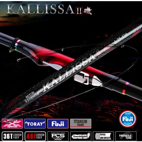 New Japan import High carbon ultralight super fine reef rock fishing rod 0.8/1.0/1.25/1.75th 5.3m Fuji Hand sea dual-use pole