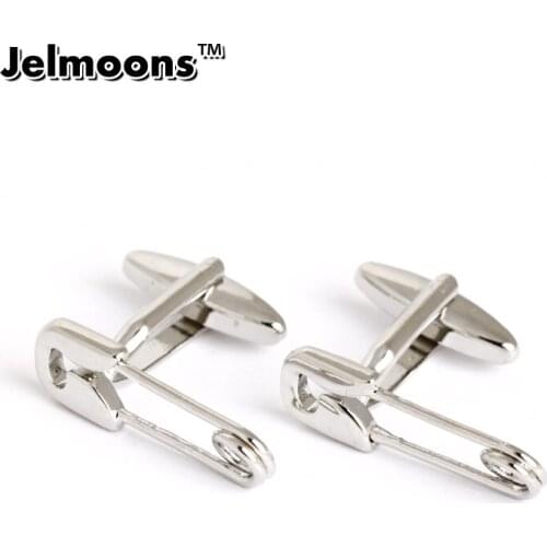 Sliver Pin Shirt Cuff links For Mens Cuff Links Jewelry Fashion Business Wedding French Cuff Links