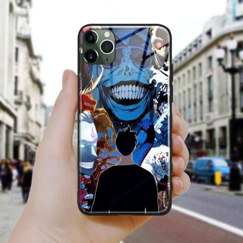 Solo leveling statue of god Soft Silicone Glass Phone Case Cover Shell For iPhone SE 6 6s 7 8 Plus X XR XS 11 12 Mini Pro Max