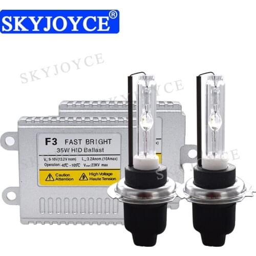 SKYJOYCE 35W HID Kit AC 35W Fast Start HID Ballast 4300K 6000K Cnlight HID Bulb Fast bright 35W H1 H7 Cnlight hid headlight Kit
