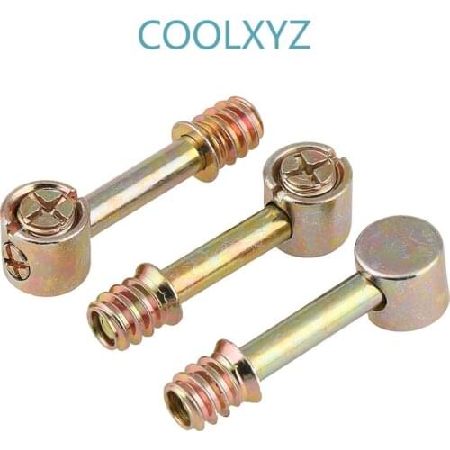 Furniture screws furniture four-in-one connector eccentric wheel accessories assembled hammer screws M6 5Pcs