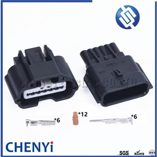 1 set KET 6 Pin (0.6)female or male car PDC parking sensors waterproof auto Harness connector MG643284-5 for Kia Hyundai