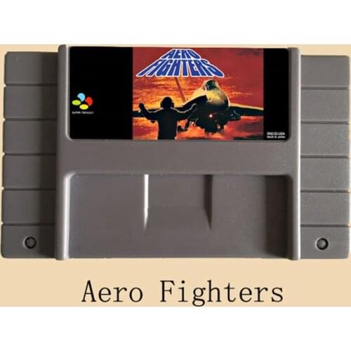 High Quality 16 Bit Aero Fighters NTSC Big Gray Game Card For USA Version Game Player