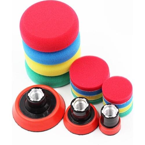 1 inch 2 inch 3 inch Sponge Buffer Foam Pad sponge disc wool disc grinding polishing plate kit for car auto maintenance