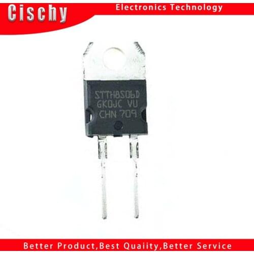 10PCS STTH8S06D TO-220-2 STTH8S06 TO220-2 TO220 Fast Recovery original