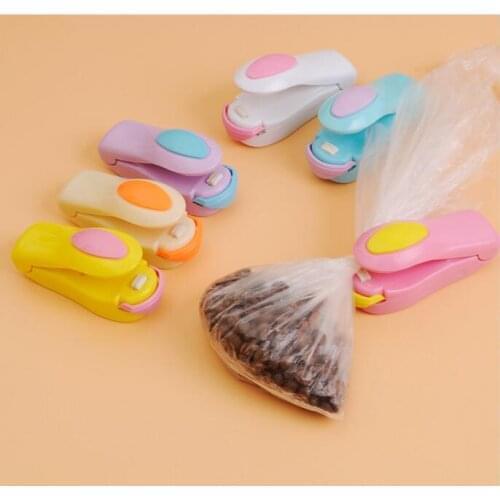 100pcs Mini Electric Heat Sealing Machine Ceramic Impulse Sealer Seal Packing Capper Plastic Bag Sealer Household