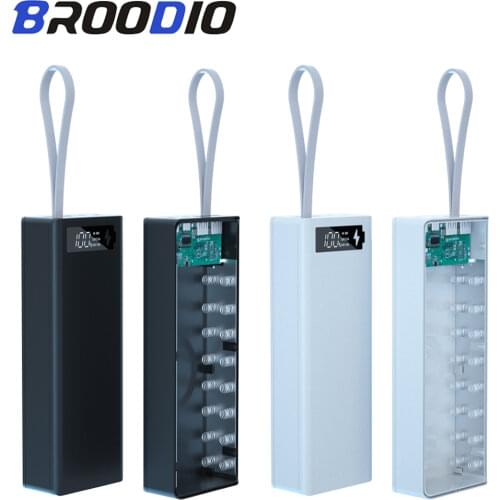 16*18650 Power Bank Case External 5V Battery Charge Storage Box Shell For Charging Phone Portable Wireless Charger Battery Shell