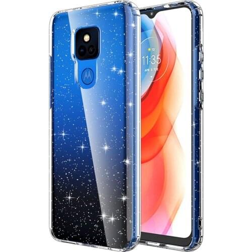 2.5MM Crystal Clear Bling Sparkly Glitter Soft TPU Case Slim Fit Drop Protection Cover For Motorola Moto G Play 2021 Cases