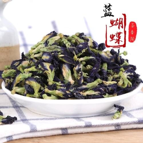 2021 Blue Butterfly Top Pea Tea Flower Boost Digestion Anti-alcohol Health Care Products Making Cocktails Wedding Party