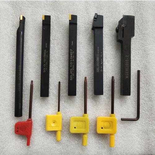10mm 5pcs Left Hand Type, Lathe Cutting Tool Set, The Most Useful Turning Holder