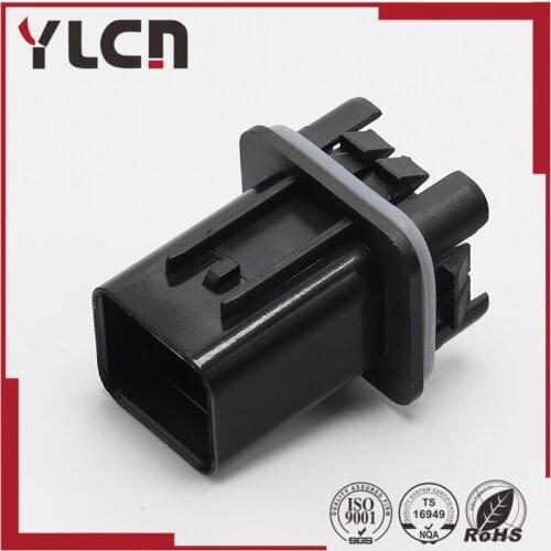 6pin electric auto plastic wiring harness cable black housing connector