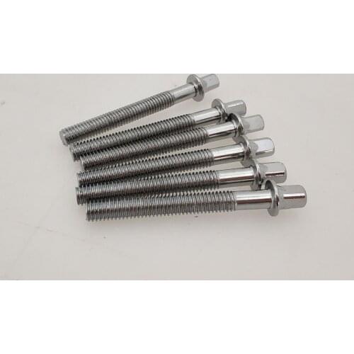 6 Pcs Drum Drum Short Screw Iron Electroplating Drum Percussion Instrument Accessories