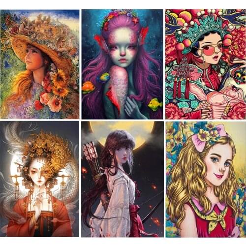 5D Diy Diamond Painting Cartoon Character Animal Mosaic Square/Round Rhinestone Embroidery Bedroom Home Wall Decoration Gift