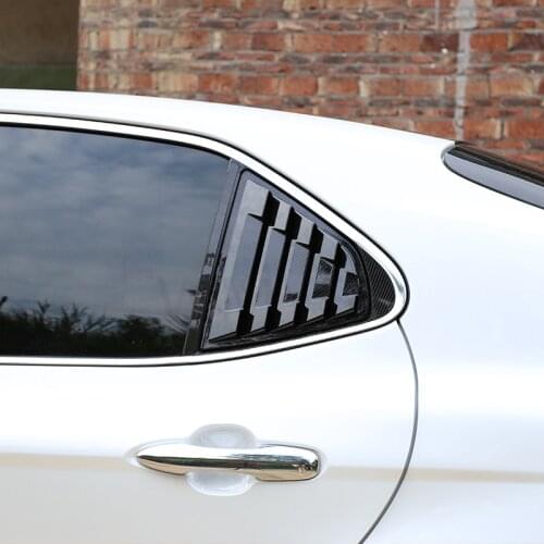 Car Side Rear Window Louver Shutter Cover Trim For Toyota Camry SE XSE L LE XLE 2018 2019 2020 Air Outlet Shutter
