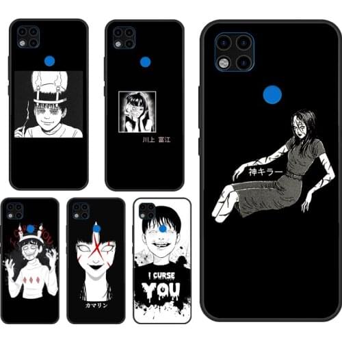 Junji Ito Tees Horror Case For Xiaomi Redmi Note 10 Pro 9 Pro 8 7 9S 8T K40 Redmi 9 9A 9C 7A 8A 9T Cover Funda