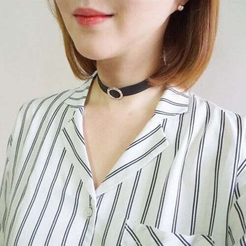 Gothic Black Velvet Choker Necklaces Women Fashion Cute Girls Chain Collar Female Punk Jewelry Party Gift