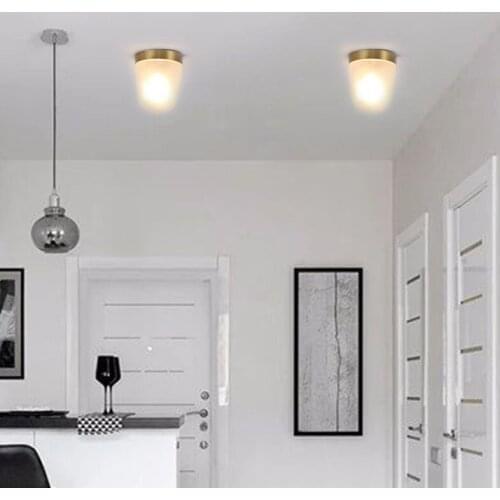 Nordic Iron Art Wall lamp Study Aisle Corridor Staircase Bedroom Living Room Acrylic Modern Simple Ceiling Light LED Lamps