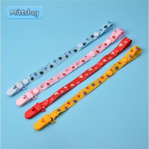Hot Adjust Baby Pacifier Clip Chain Ribbon Dummy Holder Soother Pacifier Clips Leash Strap Nipple Holder for Infant Feeding Gift