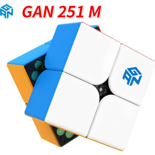 GAN 251 M 2x2x2 Magnetic Magic Cube GAN 251M 2x2 Magnetic Speed Cube GAN251 M Magic cubo GAN 2x2x2 Magnetic Cube