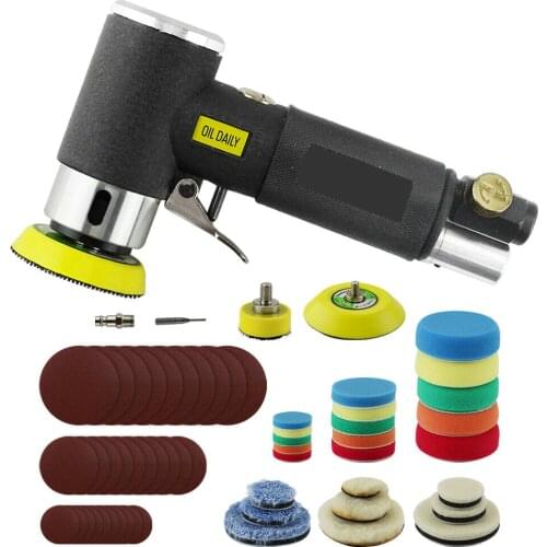 1'' 2'' 3'' Mini Air Sander Dual Action Random Air Orbital Sander Polisher Grinder Pneumatic Sander Sanding Tools Air Polishing
