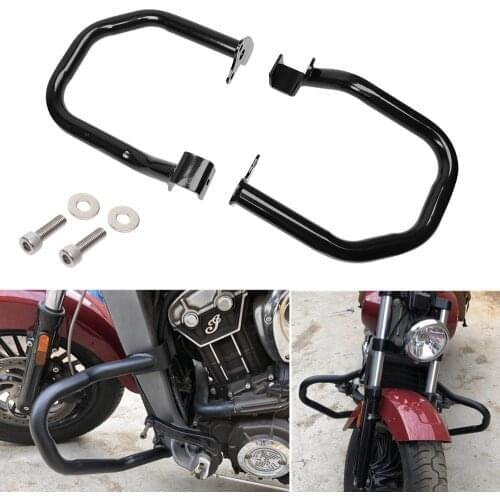 Motorcycle Gloss Black Engine Guard Highway Crash Bar bumper Protector For Indian Scout 2015-2018 Scout Sixty 2016-2018 2017