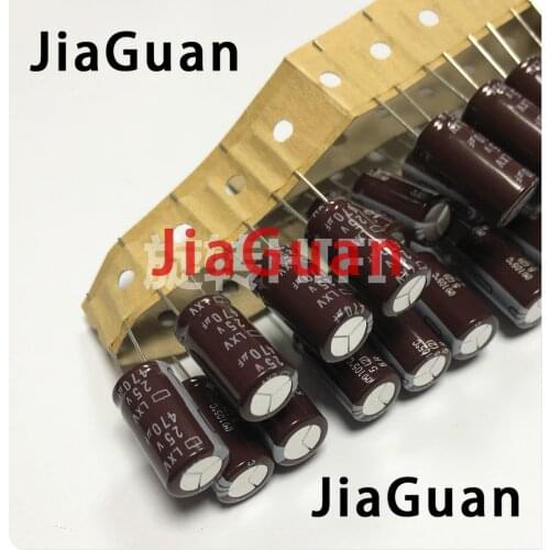 20pcs NEW NIPPON LXV 25V470UF 10X20MM NCC electrolytic Capacitor lxv 470UF 25V CHEMI-CON 470uf/25v