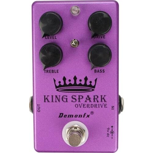 Demonfx King Spark Overdrive Guitar Effect Pedal Overdrive with True Bypass