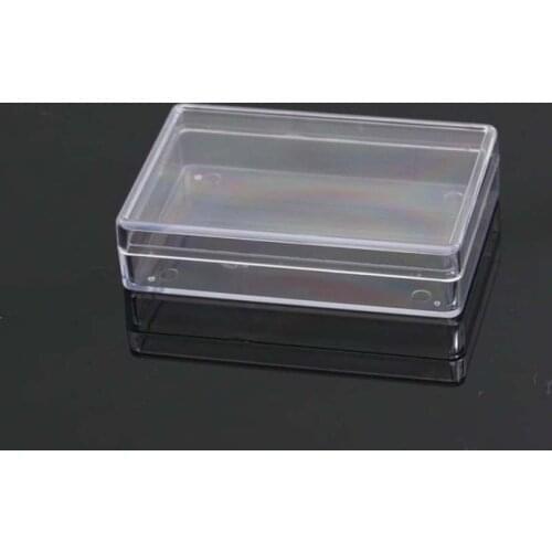 Rectangular Transparent Plastic Storage Case Playing Card Container Poker Cards Storage Box for Club Entertainment Venues