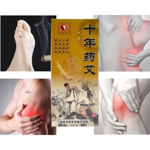 Ten Years Moxa Roll Moxibustion Stick Moxa Candle Adhesive Acupuncture Points Massage Chinese Theyrapy