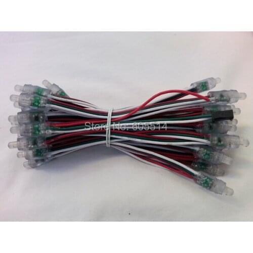 [Seven Neon]Free shipping 40pcs/pack 5V 12mm IP67 waterproof colorful IC1903/WS2811 LED pixel light,led module light