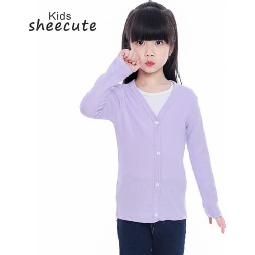 SheeCute Spring Autumn Baby Children Clothing Boys Girls Candy Color Knitted Cardigan Sweater SCH0286