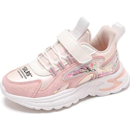 Sport Children Shoes For Kids Sneakers Girls Shoes Girls Sneakers School Footwear Leather Rainbow New tenis infantil menina 2021