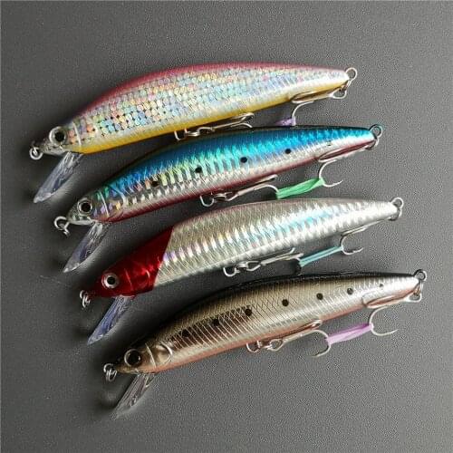 SWOLFY 4pcs/Lot Sinking Minnow Fishing Lure 40g 12cm Artificial Bait Sea Fishing Bait Hard Lure