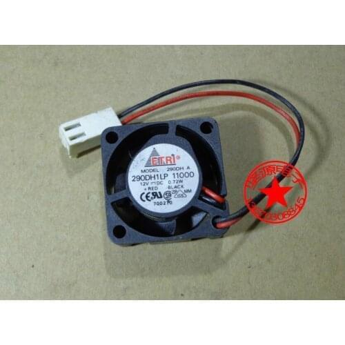 ETRI 290DH1LP 11000 DC 12V 0.72W 2-wire 25x25mm Server Cooling Fan